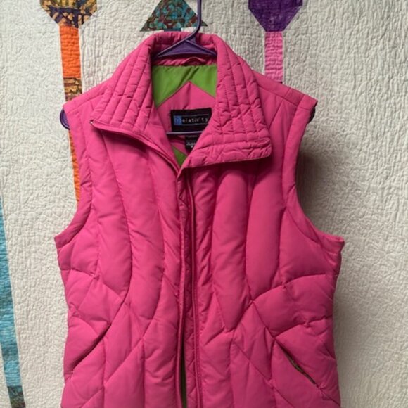 realativity Quilted Puffy Vest Woman's Size Medium - Picture 1 of 6